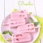 Popsicle fraise basilic