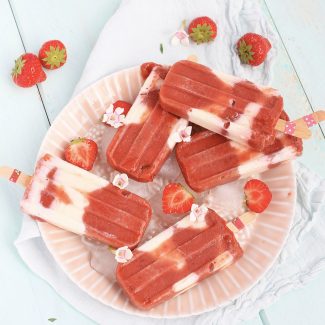 popsicles rhubarbe fraise